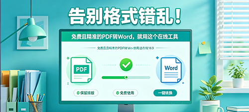 告别格式错乱！免费且精准的PDF转Word，就用这个在线工具
